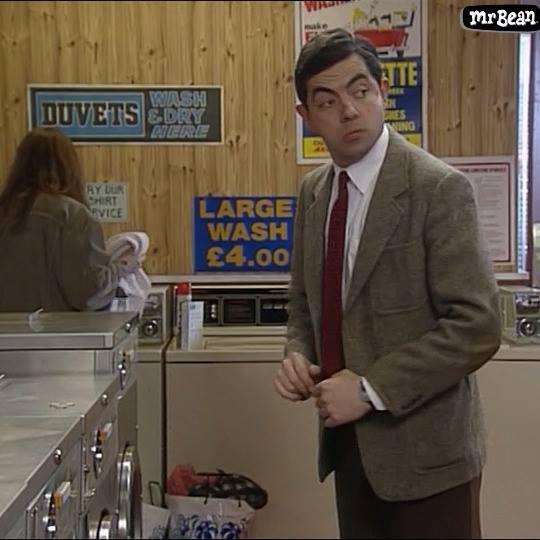 Khi Mr Bean đi giặt đồ