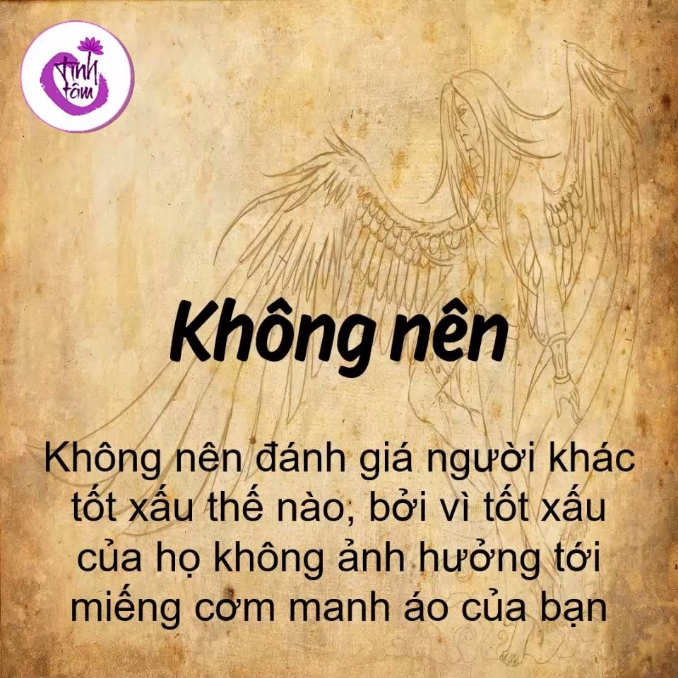 Image result for Không nên đánh giá người khác tốt xấu thế nào, bởi vì tốt xấu của họ không ảnh hưởng tới miếng cơm manh áo của bạn.