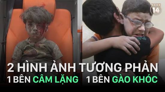 Đau xót nhìn những em bé Syria sau 2 trận bom :(