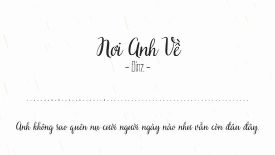 Nơi anh về | Binz