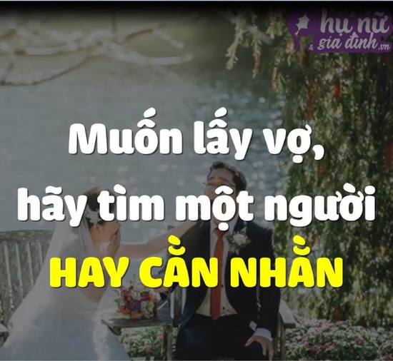 Muốn lấy vợ thì hãy tìm một người hay cằn nhằn
