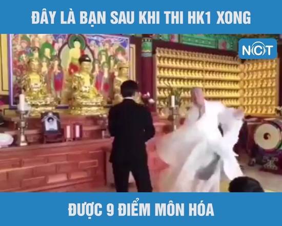 Đây là bạn khi thi đại học được 9 điểm hoá :))
