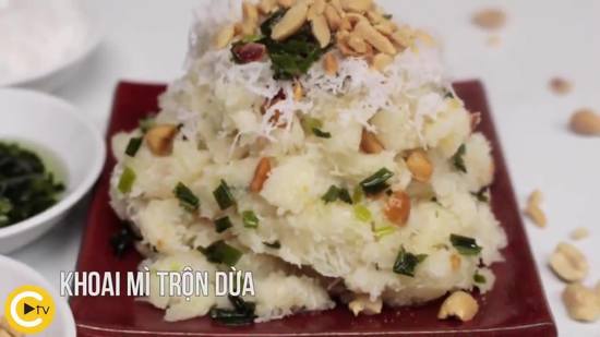Khoai Mì Trộn Dừa - sức hấp dẫn không thể chối từ