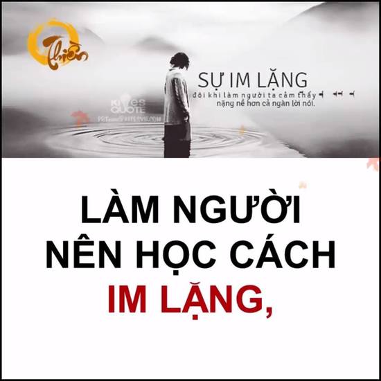 Làm người nên học cách im lặng
